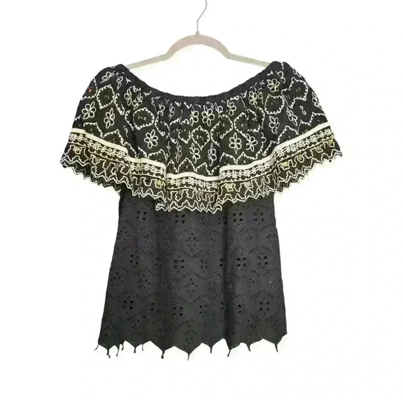 Anthropologie Hemant Nandita Mavra Embroidered Top Size XS - Picture 1 of 7